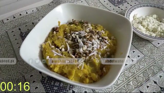 کدو مکھن پنیر کی مزیدار ترکیب (حلوہ) - Delicious Pumpkin Butter Paneer Recipe (Halwa)